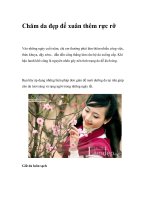 Chăm da đẹp để xuân thêm rực rỡ pptx