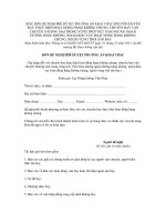 MẪU ĐƠN ĐỀ NGHỊ PHÊ DUYỆT PHƯƠNG ÁN KHAI THÁC pdf