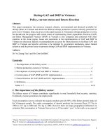 Báo cáo khoa học nông nghiệp 