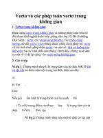 Vectơ và các phép toán vectơ trong không gian docx