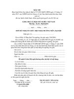 MẪU ĐƠN ĐỀ NGHỊ TỔ CHỨC HỘI NGHỊ THƯỜNG NIÊN, ĐẠI HỘI doc