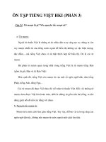 ÔN TẬP TIẾNG VIỆT HKI (PHẦN 3) pdf