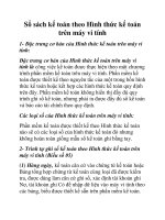 Sổ sách kế toán theo Hình thức kế toán trên máy vi tính doc