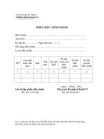 MẪU PHIẾU ĐIỀU CHỈNH NỘI BỘ potx