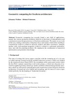 Journal of Mathematics in Industry (2011) 1:4 DOI 10.1186/2190-5983-1-4 RESEARCH Open pot