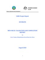 Báo cáo khoa học nông nghiệp 