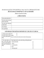 BIỂU MẪU ĐÁNH GIÁ TÍNH HỢP PHÁP CỦA THỦ TỤC HÀNH CHÍNH pot