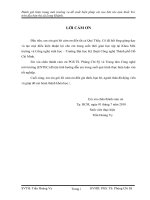 Đánh giá hiện trạng môi trường và đề xuất giải pháp cải tạo bãi rác tạm Suối Tre trên địa bàn Thị xã Long Khánh