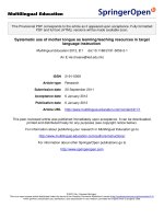 báo cáo hóa học: