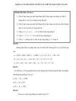 DẠNG 4: CÁC BÀI TOÁN VỀ XÉT CÁC CHỮ SỐ TẬN CÙNG CỦA SỐ potx