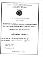 Thiết kế mạch đo nhiệt độ và điều khiển động cơ dùng PIC16F877A