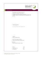 Báo cáo khoa học nông nghiệp 