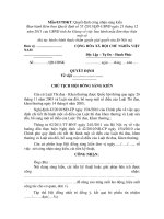 Mẫu Quyết định công nhận sáng kiến potx