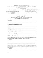 MẪU PHIẾU NHẬN XÉT KẾT QUẢ THỰC HIỆN DỰ ÁN NTMN CẤP TỈNH ỦY QUYỀN ĐỊA PHƯƠNG QUẢN LÝ doc