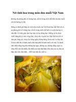 Nét tinh hoa trong món dưa muối Việt Nam potx