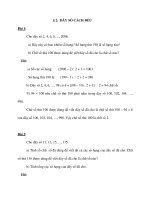 § 2. DÃY SỐ CÁCH ĐỀU Bài 1: Cho dãy số 2, 4, 6, 8, ..., 2006. a) Dãy này có bao docx