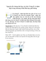 Nguyên tắc chung khi dạy các bài về thuyết và định luật trong chương trình Hóa học phổ thông pdf