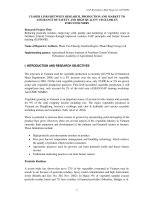 Báo cáo khoa học nông nghiệp 