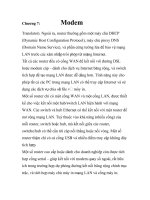 Bài giảng môn học thiết bị mạng-Chương 7 ppt