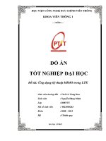 Ứng dụng kỹ thuật MIMO trong LTE