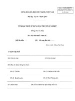 MẪU TỜ KHAI THUẾ SỬ DỤNG ĐẤT PHI NÔNG NGHIỆP (Dùng cho tổ chức) ppt