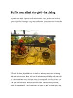 Buffet trưa dành cho giới văn phòng docx