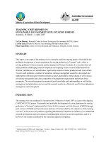 TRAINING VISIT REPORT ON SUSTAINABLE MANAGEMENT OF PLANTATION FORESTS 