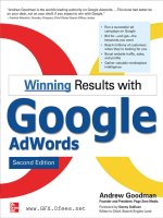 Winning Results with Google AdWords Second Edition_1 potx