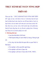 THỰC HÀNH KẾ TOÁN TỔNG HỢP TRÊN SỔ doc