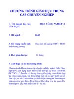 CHƯƠNG TRÌNH GIÁO DỤC TRUNG CẤP CHUYÊN NGHIỆP pdf