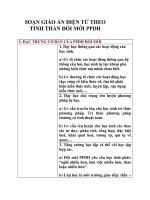 SOẠN GIÁO ÁN ĐIỆN TỬ THEO TINH THẦN ĐỔI MỚI PPDH pot