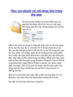 Mẹo xóa nhanh các nội dung bên trong thư mục ppt