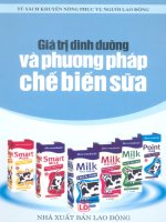 Giá trị dinh dưỡng và phương pháp chế biến sữa part 1 pot
