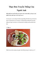Thực Đơn Truyền Thống Của Người Anh docx
