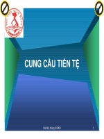 Chương 5: CUNG CẦU TIỀN TỆ [Tiền tệ ngân hàng] ppt