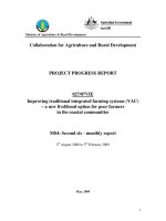 Báo cáo khoa học nông nghiệp 