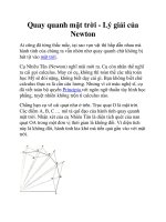 Quay quanh mặt trời - Lý giải của Newton docx