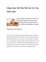 Uống Nước Thế Nào Tốt Cho Trẻ Vào Mùa Lạnh docx