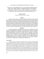 năng lực cạnh tranh của các ngân hàng thương mại việt nam thực trạng và những đề xuất cải thiện