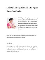 Chế Độ Ăn Uống Tốt Nhất Cho Người Đang Cho Con Bú doc