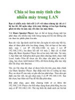 Chia sẻ loa máy tính cho nhiều máy trong LAN pptx