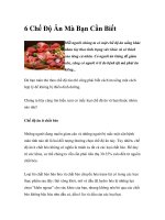 6 Chế Độ Ăn Mà Bạn Cần Biết pdf