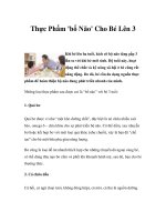 Thực Phẩm ''''bổ Não'''' Cho Bé Lên 3 docx