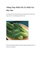 Những Thực Phẩm Nên Ăn Nhiều Vào Đầu Năm ppt