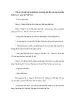 Thủ tục cấp giấy phép thành lập văn phòng đại diện của doanh nghiệp du lịch nước ngoài tại Việt Nam docx