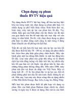 Chọn dụng cụ phun thuốc BVTV hiệu quả docx