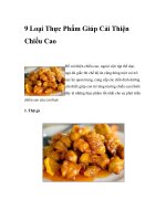 9 Loại Thực Phẩm Giúp Cải Thiện Chiều Cao ppt