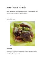 Ba ba - Món ăn bài thuốc docx