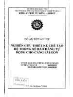 Nghiên cứu thiết kế chế tạo hệ thống xé bao hàng tự động cho cảng Sài Gòn