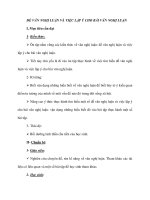 ĐỀ VĂN NGHỊ LUẬN VÀ VIỆC LẬP Ý CHO BÀI VĂN NGHỊ LUẬN potx